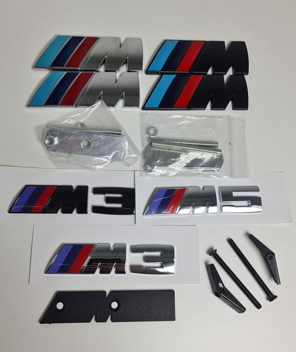 Emblema-Sigla-Logo-Stema-M-Spate-Haion-Grila-M3-M5-Cromata-Neagra-Mat-Lucios-Bmw-E46-E90-E60-F10-F30