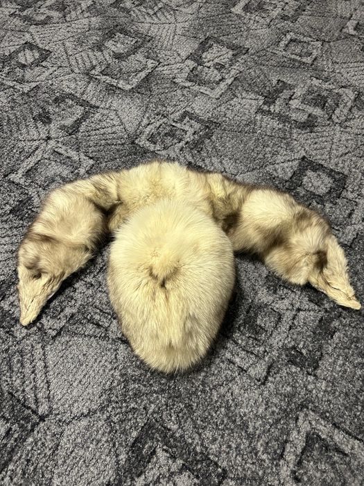 Caciula si fular din blana de vulpe