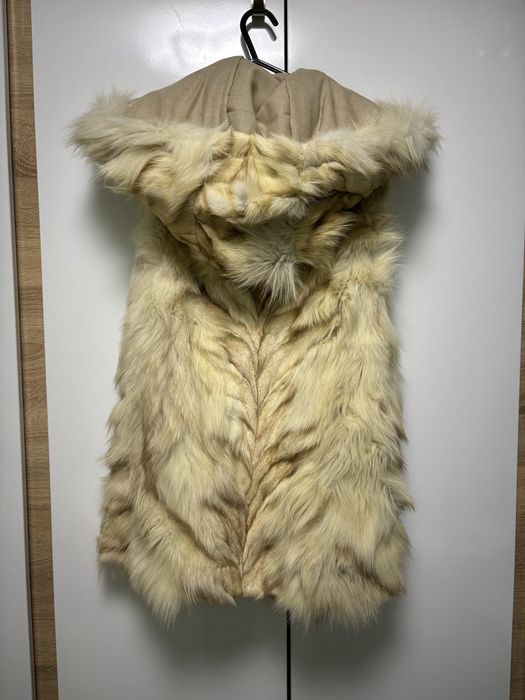 Елеци в размер XS-S - кожен елек Zara, елек каракул, естествен косъм