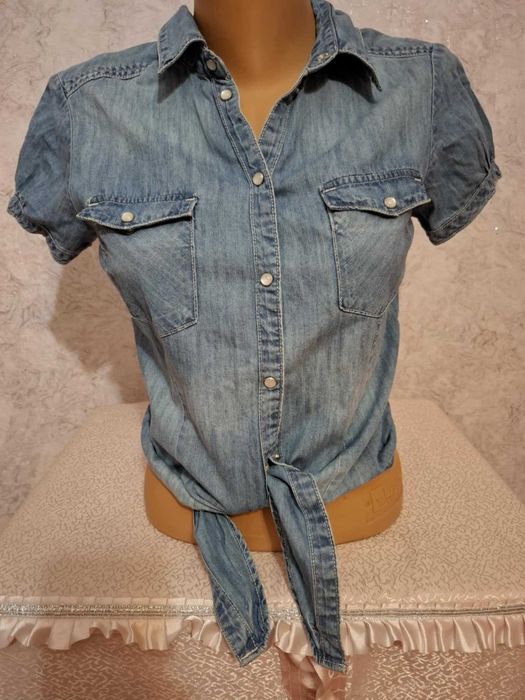 H&M Дънкова Риза/ръст 158 см