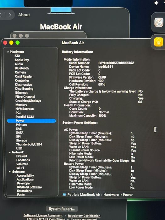 MacBook air 13 16gb RAM