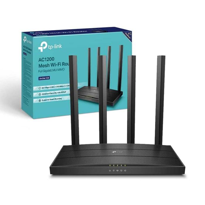 TP-Link Archer C6 AC1200 Wi-Fi роутер. Есть доставка