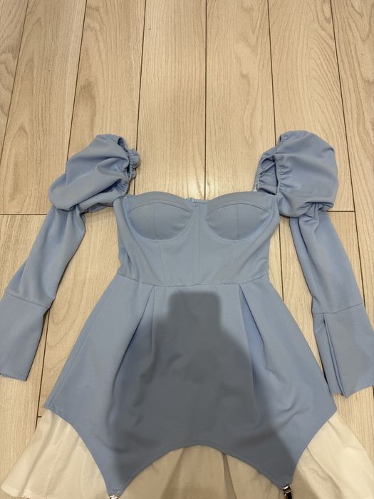 Дамска рокля в синьо М/Л