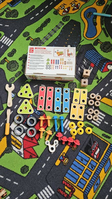 Jucarie lemn Hape - set de constructie lemn