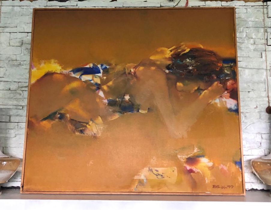 Pictura-Tablou Valery Blokhin “Nud in raze de soare” 1997