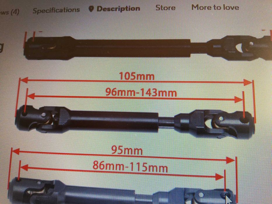 Automodel cardane  96-143cm crawler,otel calit, nuca bronz antifrecare