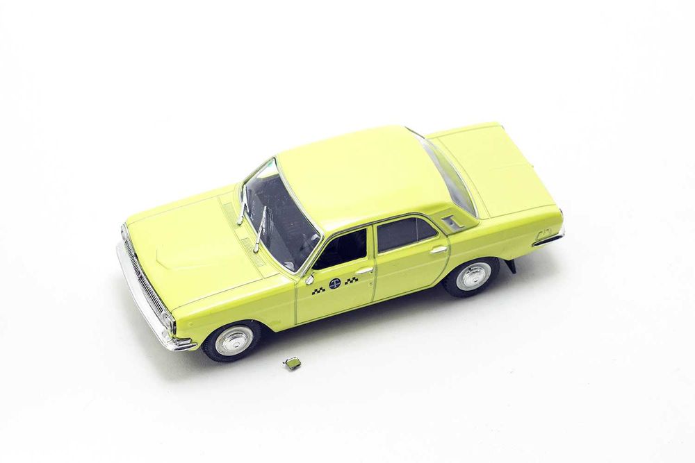 ГАЗ-24-01 Волга - Такси; игрушка в Масштабе 1:43, ДеАгостини, модель.