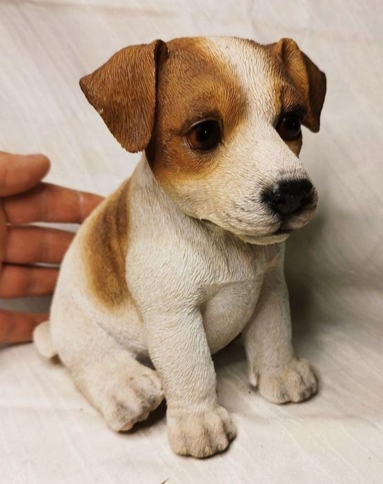 Figurină decorativă câine realistic Colecția Leonardo, rășină acrilică