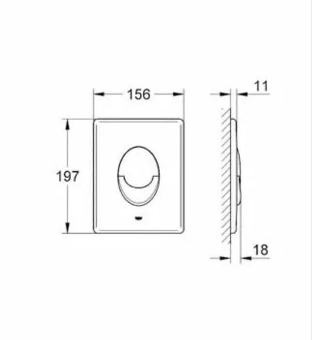 Clapeta de actionare Grohe Skate Air alb