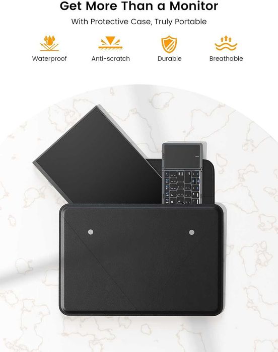 Портативный сенсорный монитор UPERFECT 15.6'' c аккумулятором 8000 мАч