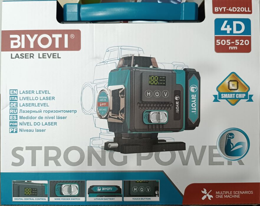 Лазерный уровень 4D 360° lazr urvin