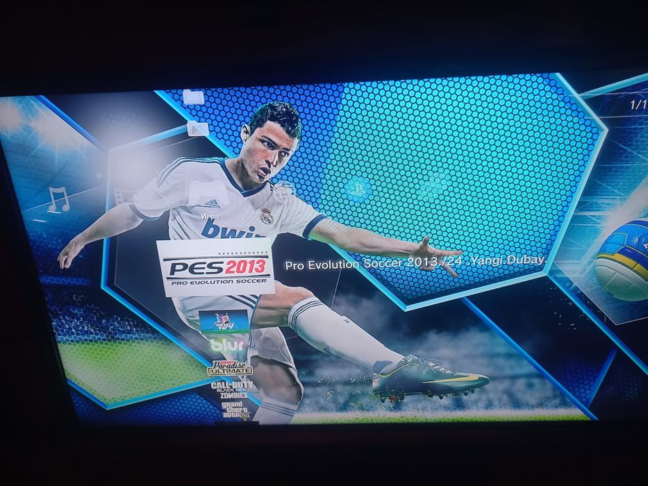 PS3 slim holati ideal tiniq 2 djoystik bor o'yinlar yozilgan