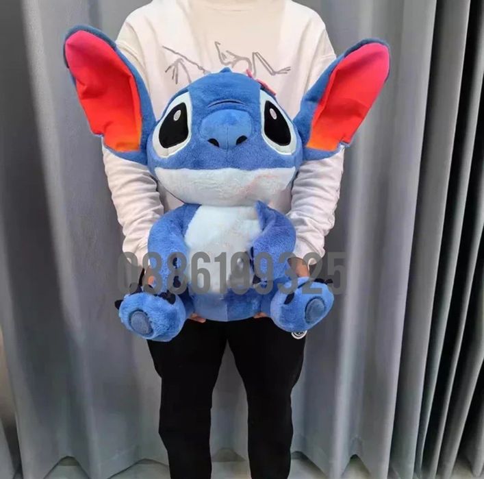 Голям плюшен Стич, 50см Плюшена играчка Лило и Стич Lilo Stitch плюшен