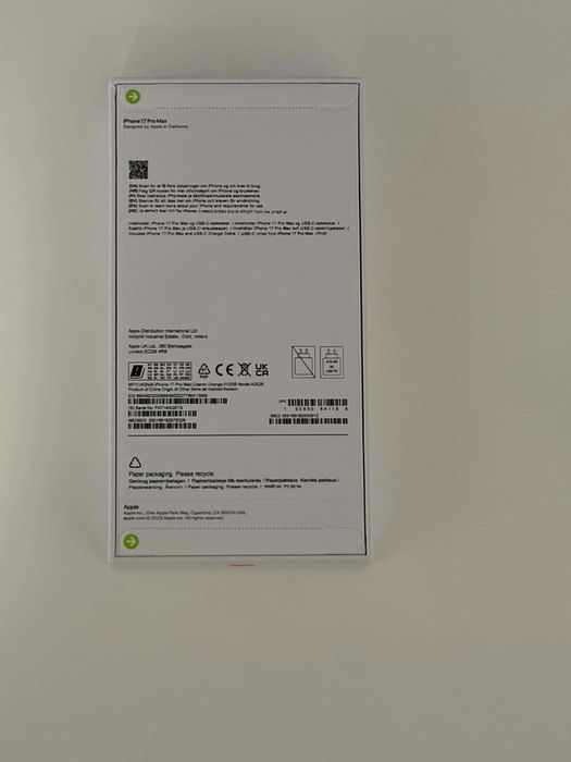 iPhone 17 Pro Max 512GB – Orange – НОВ, неактивиран