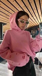 Розовая худи для девочек