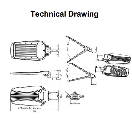 LED Уличен Осветител 100W Horoz с 2г гаранция