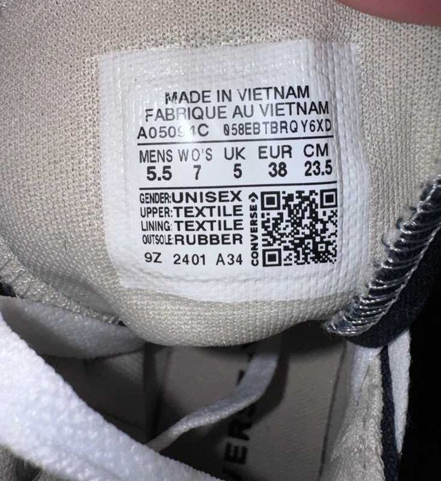 Tenisi cu platforma Converse
