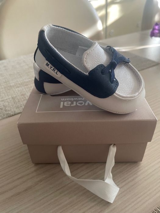 Mocasini Mayoral, din piele, nr 19, 12 cm