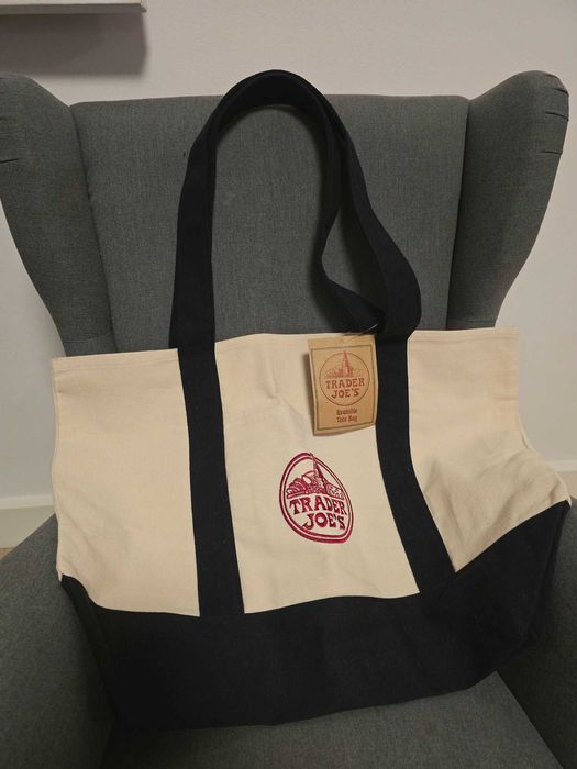 Geanta Cumparaturi "Trader Joe's Reusable Tote Bag" Mare