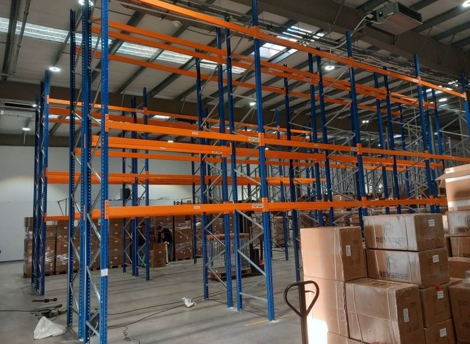 Rafturi metalice industriale second hand pentru euro paleti