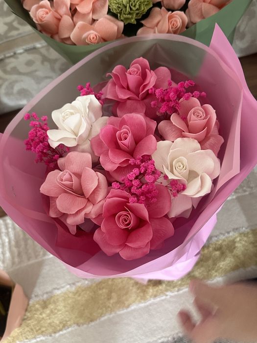 Цветы мыльные розы