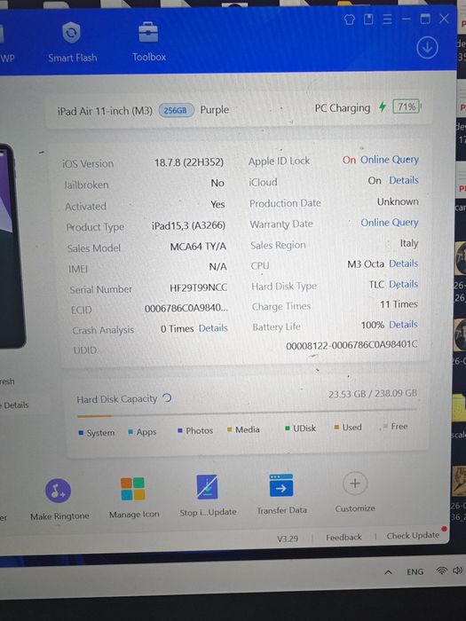 Ipad Air M3 256 GB