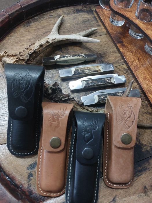 Briceag facut manual cu miner din corn de cerb