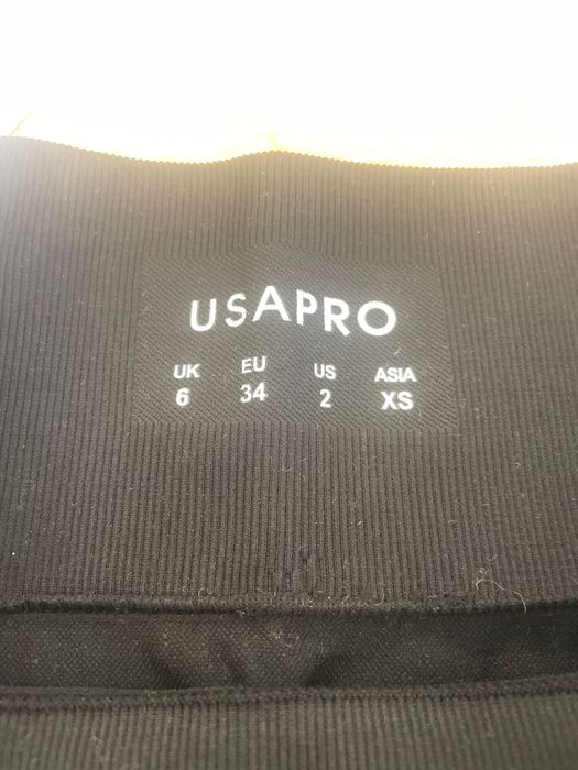 Дамски безшевни къси панталони USA Pro, 3 инча, черни, размер 6 (2X