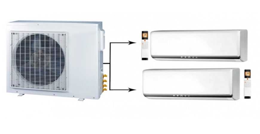 Кондиционеры Мульти-сплит, 2-3-4-5 внутренних и 1 наружный блок