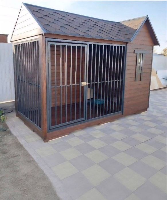 Мы занимаемся изготовлением современных и долговечных будок и вольеры