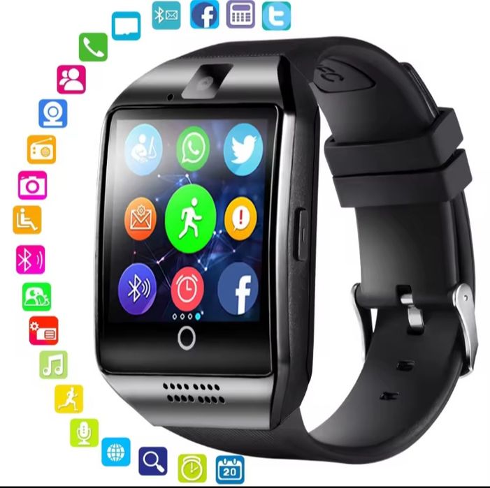 Smartwatch performant nou sigilat cu slot card, SIM cu ecran curbat