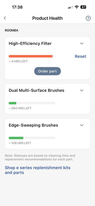 iRobot Roomba e5 робот прахосмукачка + зарядна станция, нов филтър и виртуална стена