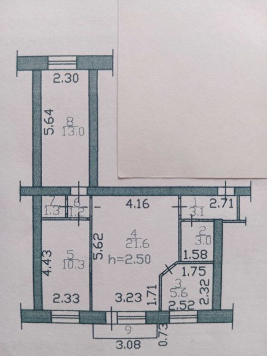 3х комнатная квартира