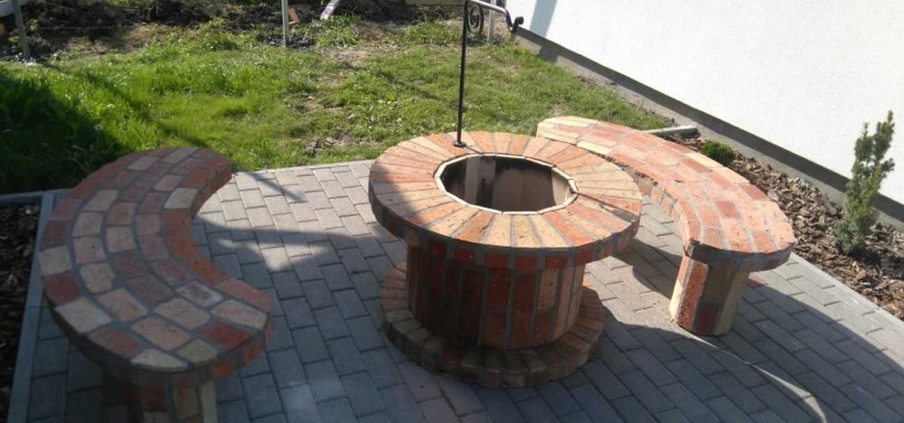 VATRĂ PENTRU CEAUN – STIL RUSTIC  (model mic, formă rotundă)