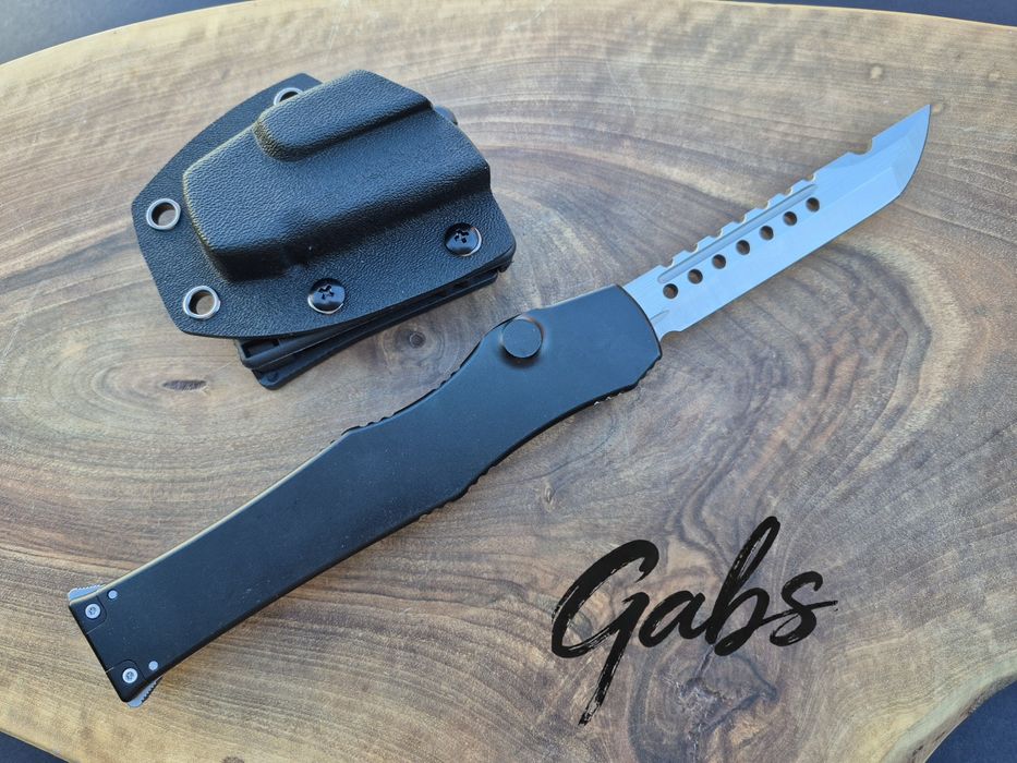 Автоматичен нож Microtech Halo6  2026,прозрачен корпус