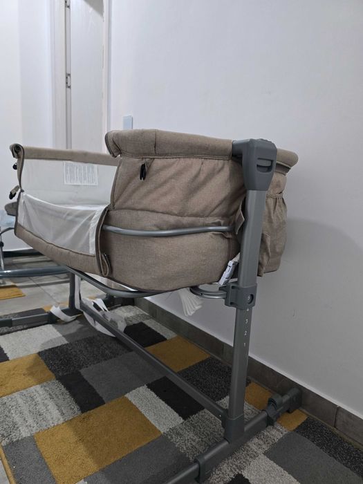 Patut Co-Sleeper Kinderkraft Portabil + 2 saltele