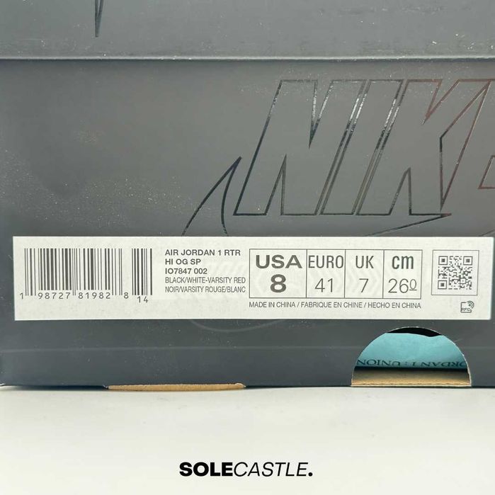 Nike Air Jordan 1 Retro High OG SP Fragment x Union LA 'Varsity Red Sport Royal'