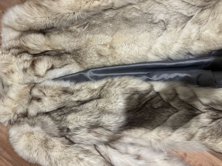 Палто сребърна лисица