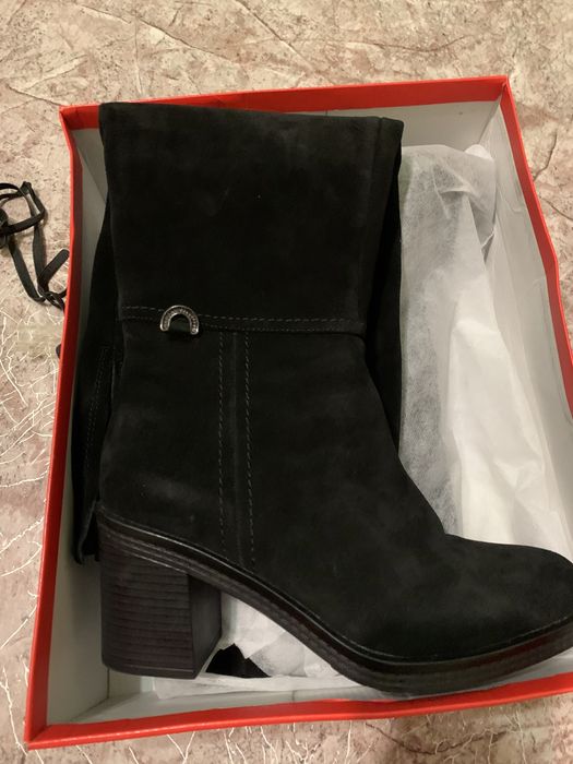 Продам ботфорты замша