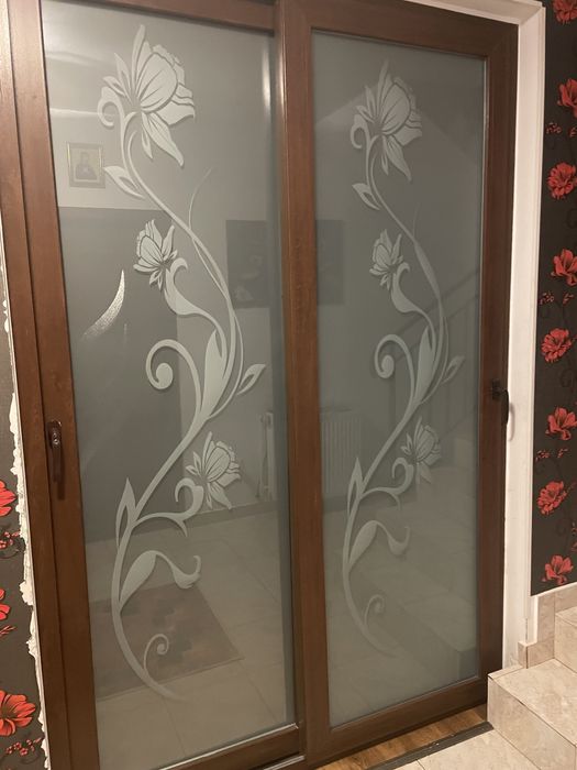 Uși glisante termopan tripan