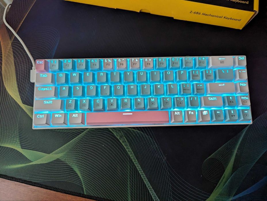 Механическая клавиатура E-YOOSO Z-686 (Red Switches, Полный комплект)