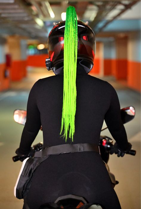 Coada afro pentru casca moto/scuter/atv etc