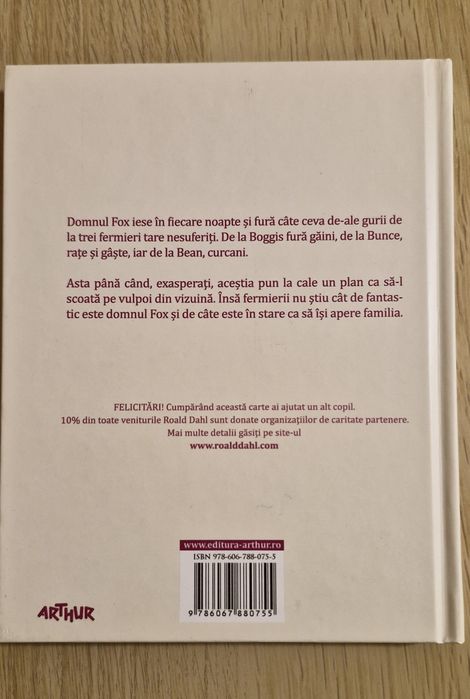 Domnul Fox, vulpoi fantastic - Roald Dahl  - Editura Arthur