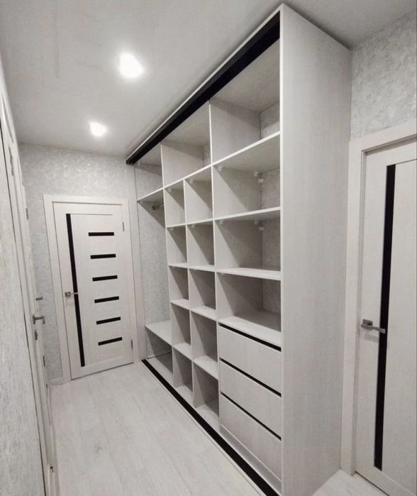 Шкаф купе серый