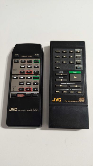 JVC Dublu casetofon deck, CD-player, Tuner (Radio), telecomenzi