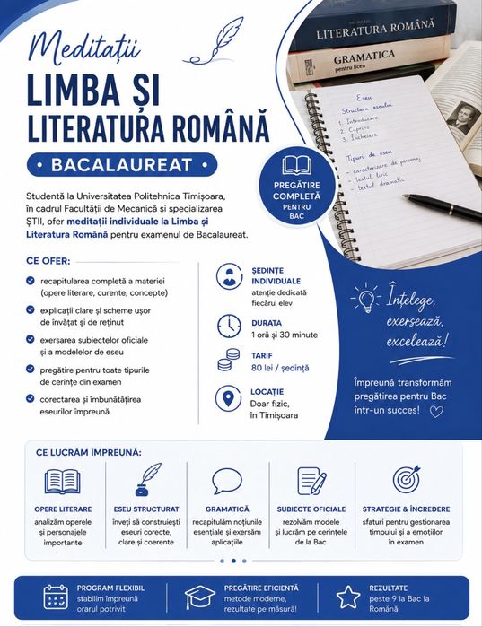 Meditații Bacalaureat Limba Română