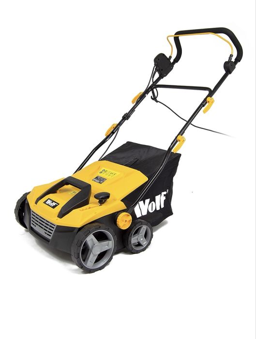Perie de măturat Wolf Lawn, pentru gazon artificial și curte, 1600W, lățime 380mm, sac de colectare 45L
