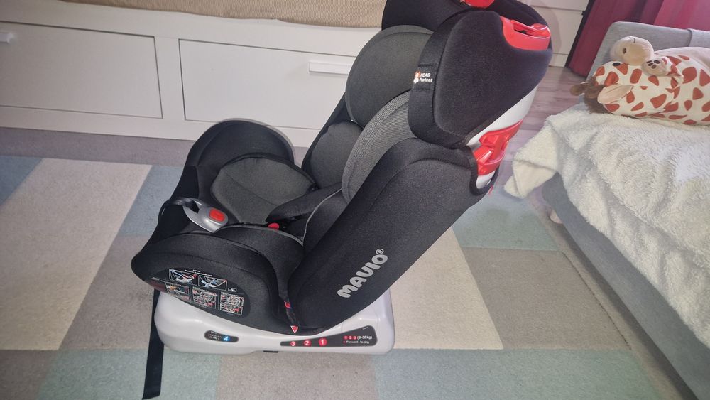 Scaun Auto Bebelusi Mavio®, Model G401, Safe Rider, ISOFIX, pentru Copii intre 0 si 12 ani,, ISOFIX, Centura in 5 Puncte, Protectie Impact Lateral