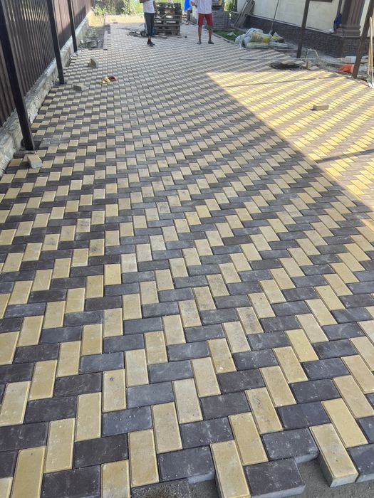 Укладка брусчатки