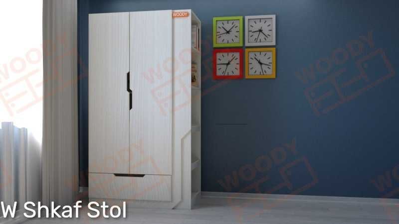 Уникальный Шкаф с выдвижным столом   W  Гардероб +Стол